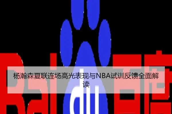 杨瀚森夏联连场高光表现与NBA试训反馈全面解读